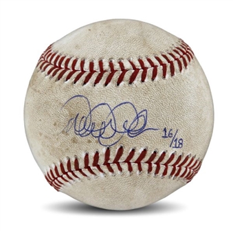 Derek Jeter MLB Authentic Game Used and Signed Ball from 3,431st Hit Game Passing Honus Wagner on the All-Time List (MLB Authenticated)